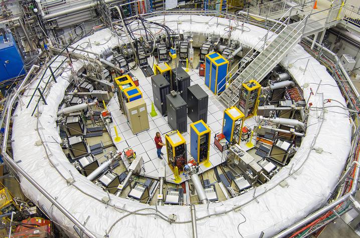 A team from UK, including students and postdocs, made precision measurements in a magnet storage ring as part of Fermilab's muon g-2 experiment. This latest discovery sets up &quot;the ultimate showdown&quot; between theory and experiment. Ryan Postel | Fermilab