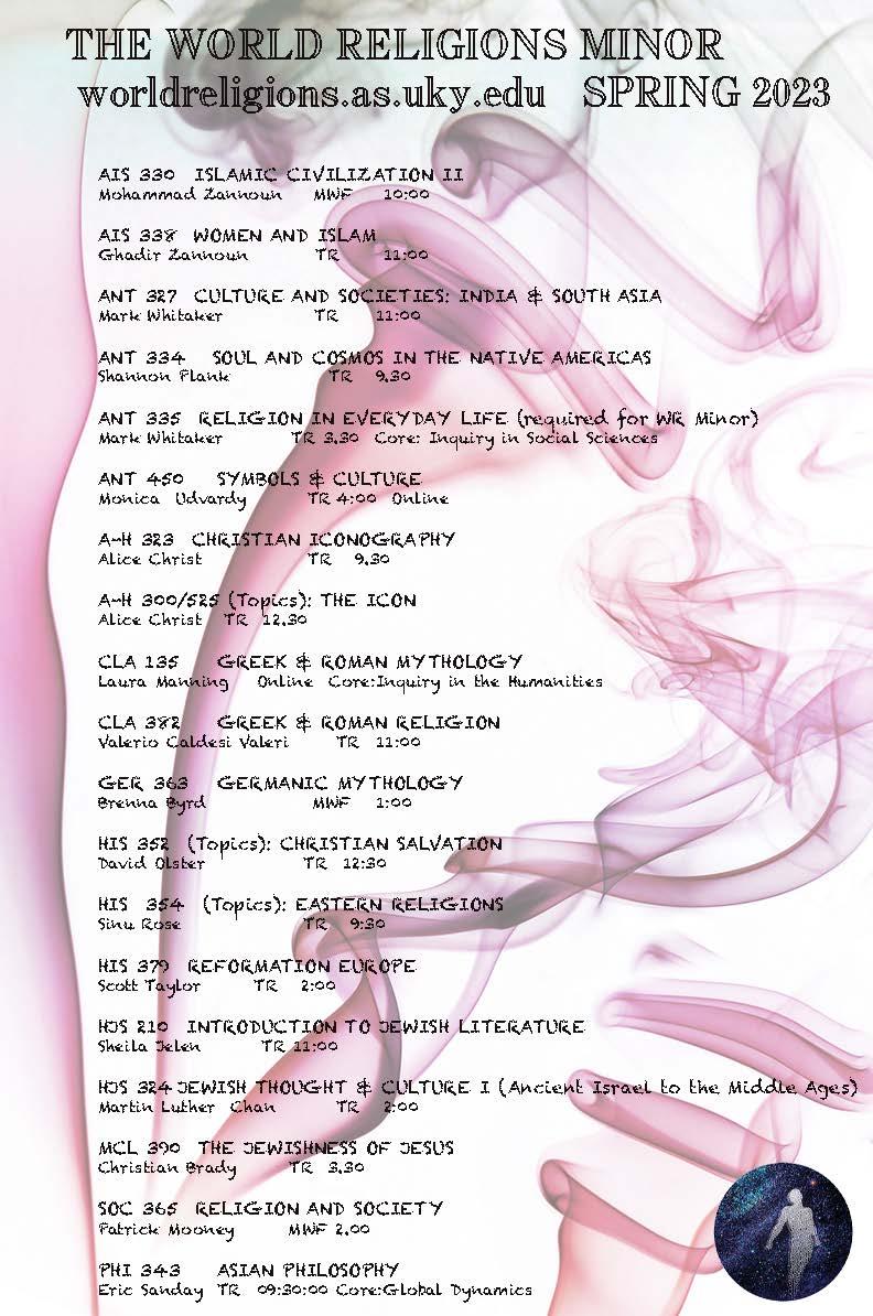 Courses, World Religions, Spring 2023