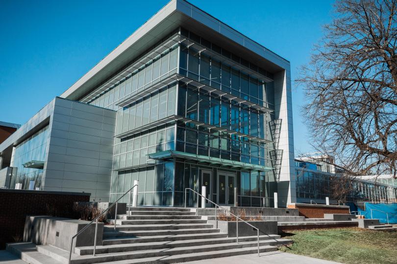 Image of the front face of the Chemistry-Physics Building on UK's campus.